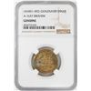 Image 1 : AH451-492 Ghaznavid Dinar A-1637 Ibrahim Gold Coin NGC Genuine