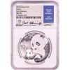 Image 1 : 2019 China 10 Yuan Panda Silver Coin NGC MS70 Early Releases Joel Iskowitz Signature