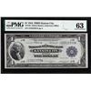 Image 1 : 1918 $1 Federal Reserve Bank Note Kansas City Fr.738 PMG Choice Uncirculated 63