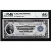 Image 1 : 1918 $1 Federal Reserve Bank Note Philadelphia Fr.717 PMG Gem Uncirculated 66EPQ