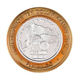 .999 Fine Silver Flamingo Las Vegas, Nevada $10 Limited Edition Gaming Token