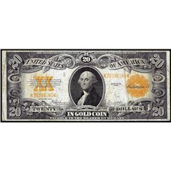 1922 $20 Gold Certificate Note