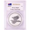 Image 1 : 2015-P $1 Australian Wedge Tailed Eagle Silver Coin PCGS MS69 Mercanti Signature