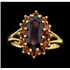 Image 1 : 14KT Yellow Gold Ladies 3.10 ctw Garnet Ring