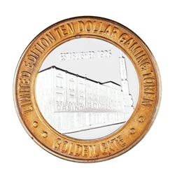 .999 Silver Golden Gate Las Vegas, Nevada $10 Casino Limited Edition Gaming Token