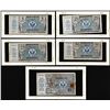 Image 1 : Lot of (5) Series 472 Military Payment Certificate Notes
