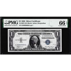 1935 $1 Silver Certificate Note Fr.1607 PMG Gem Uncirculated 66EPQ