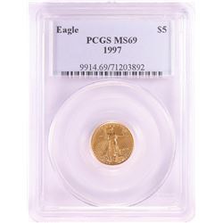 1997 $5 American Gold Eagle Coin PCGS MS69