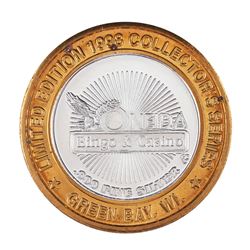 .999 Silver Oneida Bingo Green Bay, Wisconsin $10 Limited Edition Gaming Token