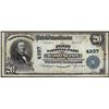 Image 1 : 1902PB $20 First NB of Washington, North Carolina CH# 4997 National Currency Note