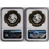 Image 2 : Lot of (2) 2012 Mexico 100 Pesos Proof Commemerative Silver Coins NGC PL69