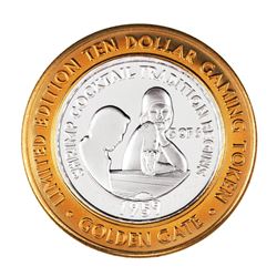 .999 Silver Golden Gate Las Vegas, Nevada $10 Casino Limited Edition Gaming Token
