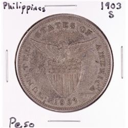 1903-S Philippines Peso Silver Coin