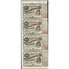 Image 1 : Uncut Sheet of (4) State of Louisiana Baby Bond Obsolete Notes