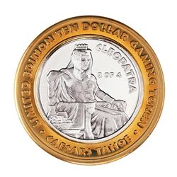 .999 Silver Caesars Palace Lake Tahoe, NV $10 Casino Limited Edition Gaming Token
