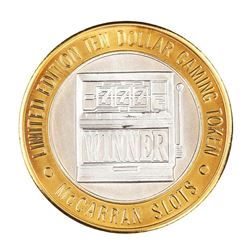 .999 Silver McCarran International Airport Las Vegas, NV $10 Limited Gaming Token