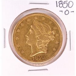 1850-O $20 Liberty Head Double Eagle Gold Coin