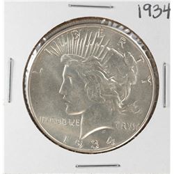 1934 $1 Peace Silver Dollar Coin