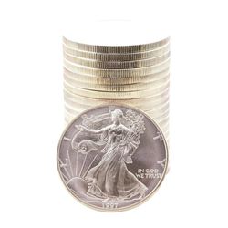 Roll of (20) Brilliant Uncirculated 1997 $1 American Silver Eagle Coins