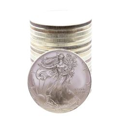 Roll of (20) Brilliant Uncirculated 1996 $1 American Silver Eagle Coins