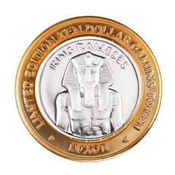 .999 Fine Silver Luxor Las Vegas, Nevada $10 Limited Edition Gaming Token