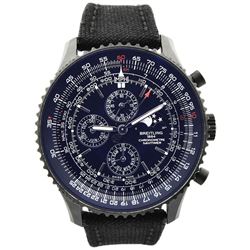 Breitling Mens Navitimer Stainless Steel 48mm Black Dial Watch