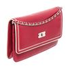 Image 3 : Chanel Red Leather Wallet On Chain WOC