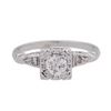 Image 2 : 0.25 ctw Diamond Ring - 14KT White Gold