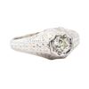 Image 1 : 0.70 ctw Diamond Ring - 14KT White Gold
