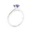 Image 4 : 1.15 ctw Sapphire and Diamond Ring - Platinum