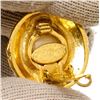 Image 4 : Chanel Gold Faux Pearl CC Vintage Round Clip On Earrings