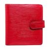 Image 1 : Louis Vuitton Rouge Epi Leather Porte Billet Compact Wallet