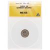 Image 1 : 1862 Germany-Bavaria 1 Kreuzer Coin ANACS MS65