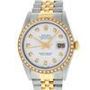 Image 2 : Rolex Mens 2 Tone 14K White Diamond 36MM Datejust Wristwatch