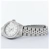 Image 5 : Rolex Ladies Stainless Steel Silver Diamond 18K Gold Bezel Datejust Wristwatch