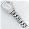 Image 7 : Rolex Ladies Stainless Steel Silver Diamond 18K Gold Bezel Datejust Wristwatch
