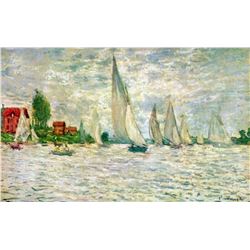 Claude Monet - Sailboats, Regatta in Argenteuil