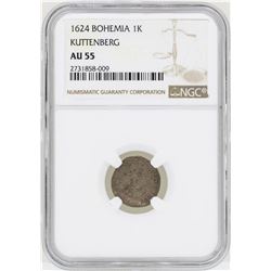 1624 Bohemia 1K Kuttenberg Coin NGC AU55