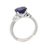 Image 4 : 2.53 ctw Sapphire and Diamond Ring - 14KT White Gold