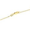 Image 6 : 14K Yellow Gold Double 10mm Pink Rose Quartz Bead Pendant & 16" Cable Link Chain