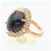 Image 8 : 7.46 Carat Natural Diamonds & Opal Anniversary Ring in 14k Gold