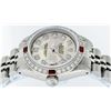 Image 5 : Rolex Ladies Stainless Steel Yellow MOP Diamond & Ruby Datejust Wristwatch