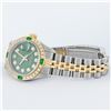 Image 4 : Rolex Ladies 2 Tone Yellow Gold Green Diamond & Emerald Datejust Wristwatch
