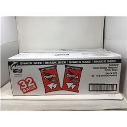case of Doritos nacho cheese flavor chips 32x70g