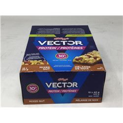 lot of 15x40g box of Vector mixed nut protein bars