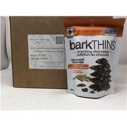 lot of 8x150g Bark Thins, dark chocolate pumpkin seed with sea salt