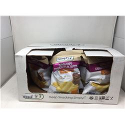 lot of 6x large bags, Simply 7 Quinoa Chips cheddar flavor