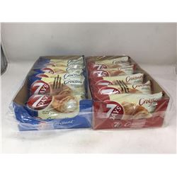 lot of two cases with 6x75g each case, 7days croissant (Vanilla, and cocoa filling)
