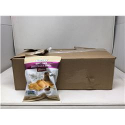 lot of a box of 100g Simply 7 quinoa chips BBQ flavored