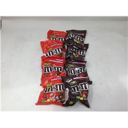 lot of 8x 115g of M and M's (half peanut butter and half milk chocolate)